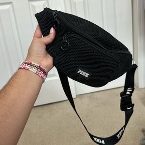 Victoria Secret PINK black fanny pack